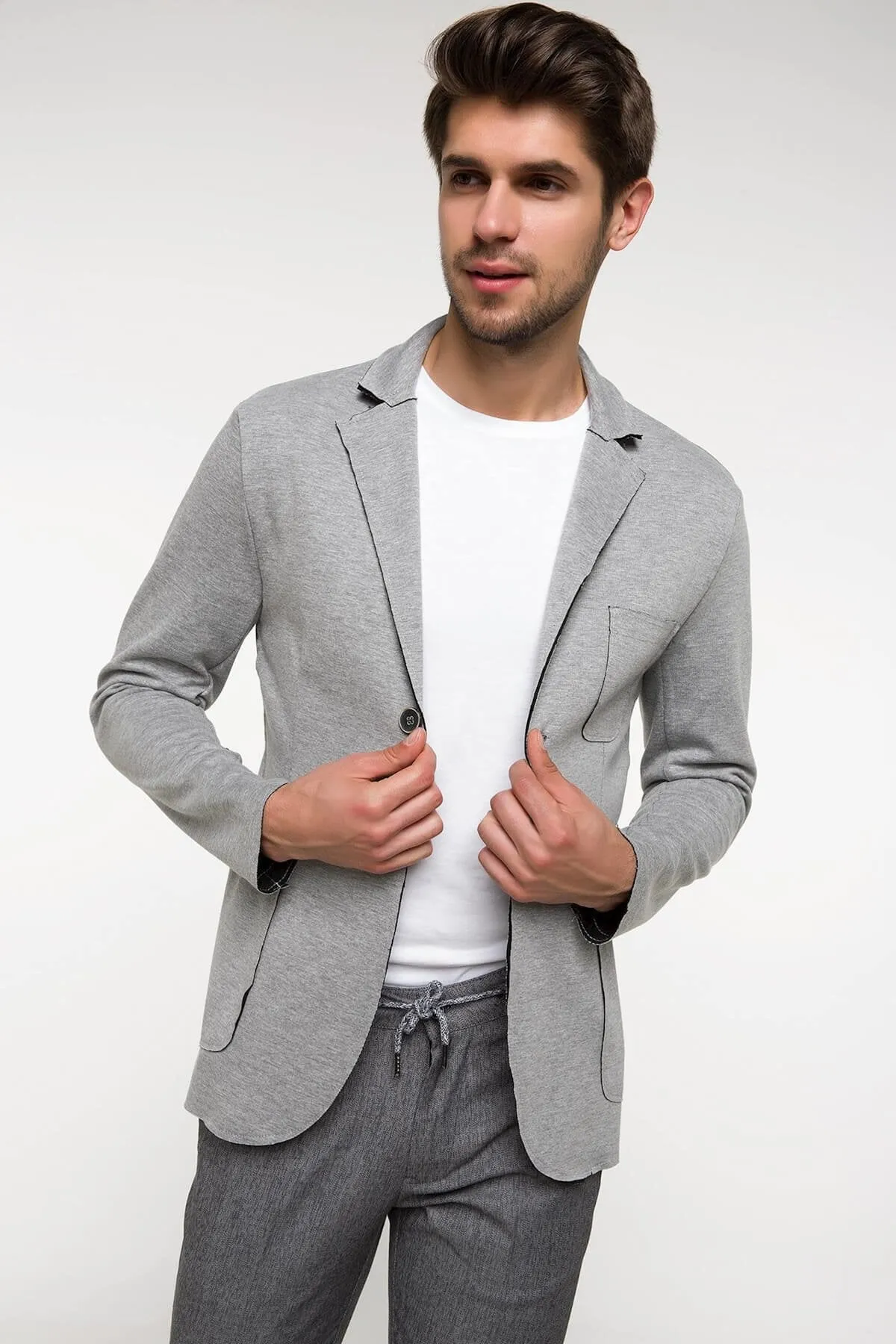 11705 Grey Mens Blazer Jacket