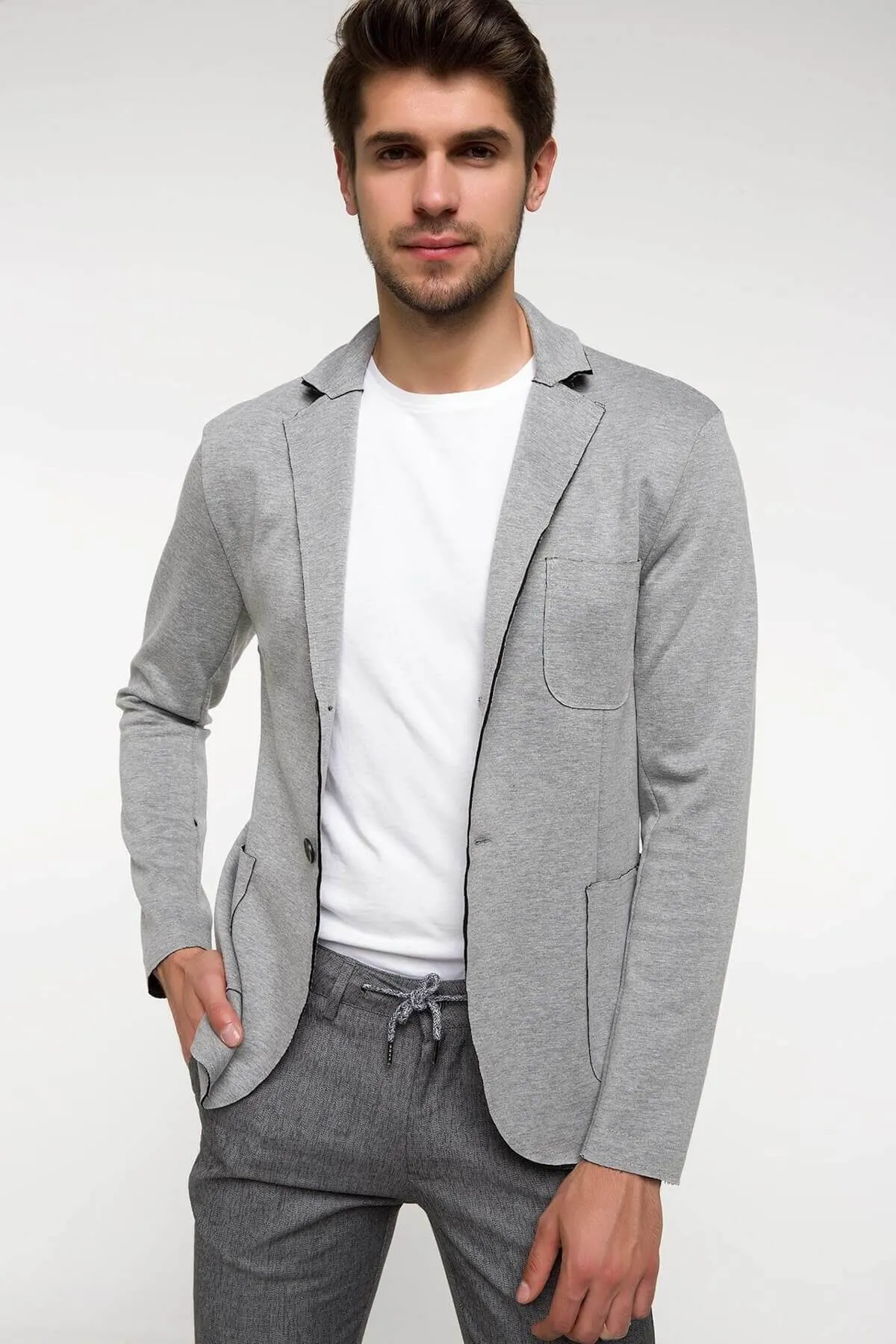 11705 Grey Mens Blazer Jacket