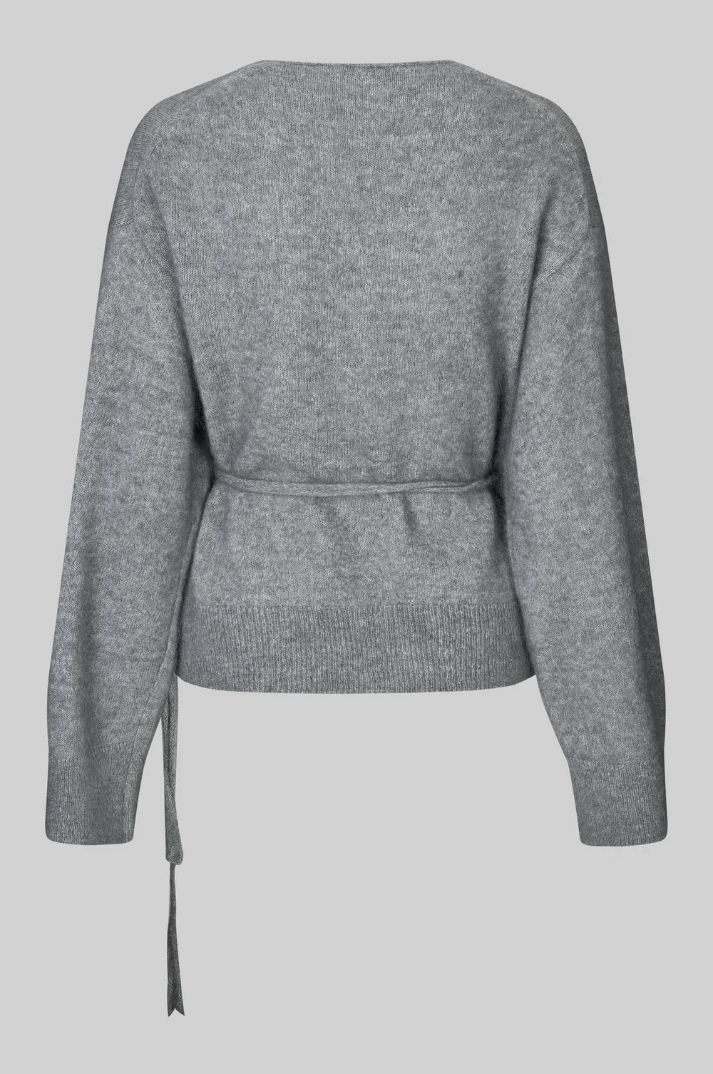 Brook Knit Wrap Cardigan Charcoal Gray