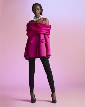 DUCHESSE WRAP JACKET - FUCHSIA