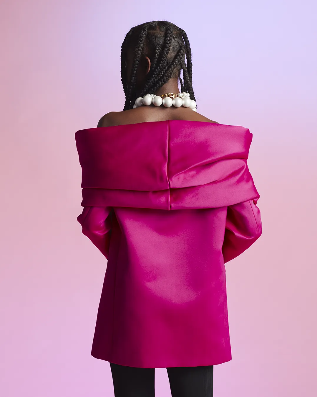 DUCHESSE WRAP JACKET - FUCHSIA