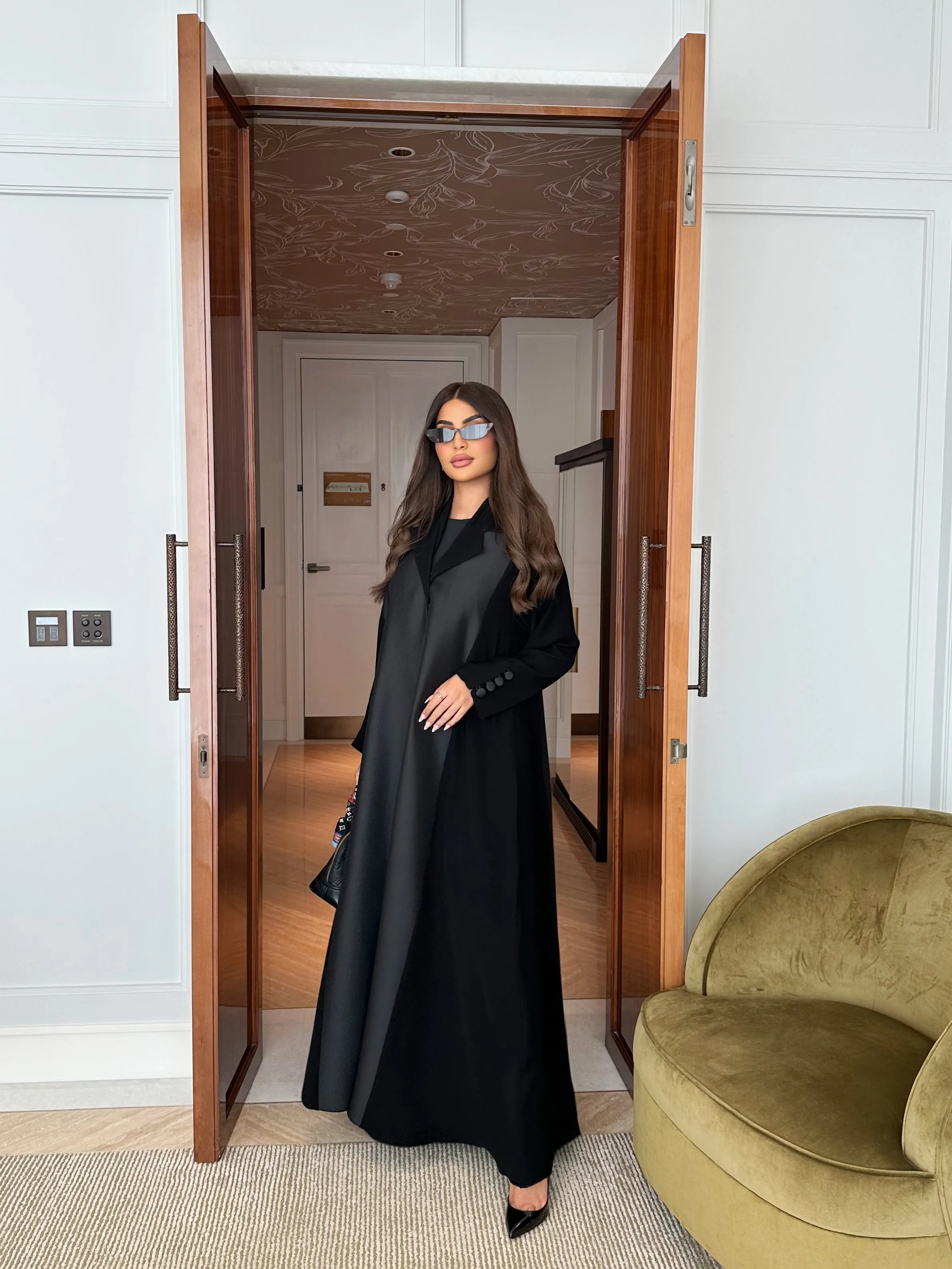 FANCY BLAZER ABAYA #488