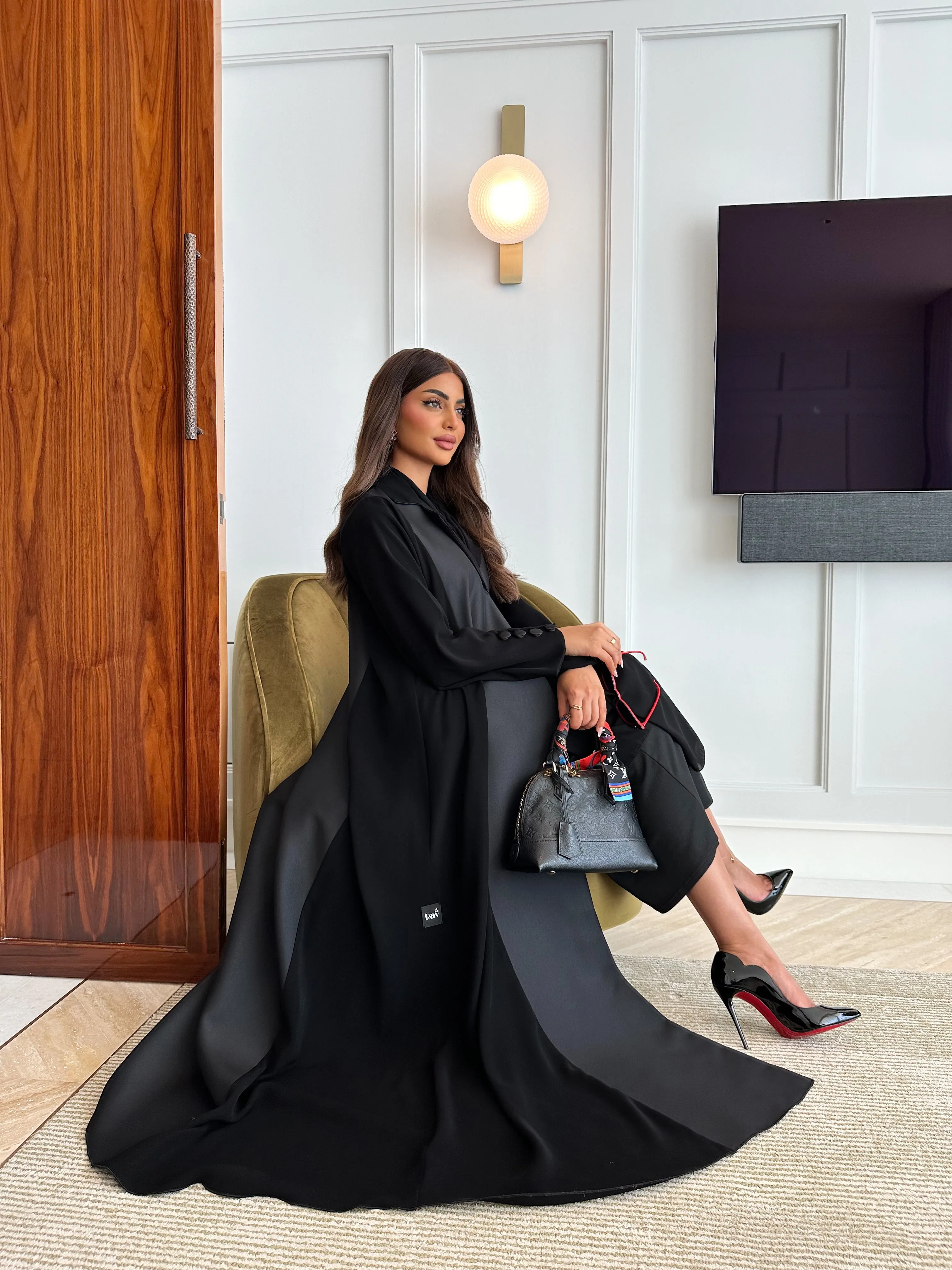 FANCY BLAZER ABAYA #488