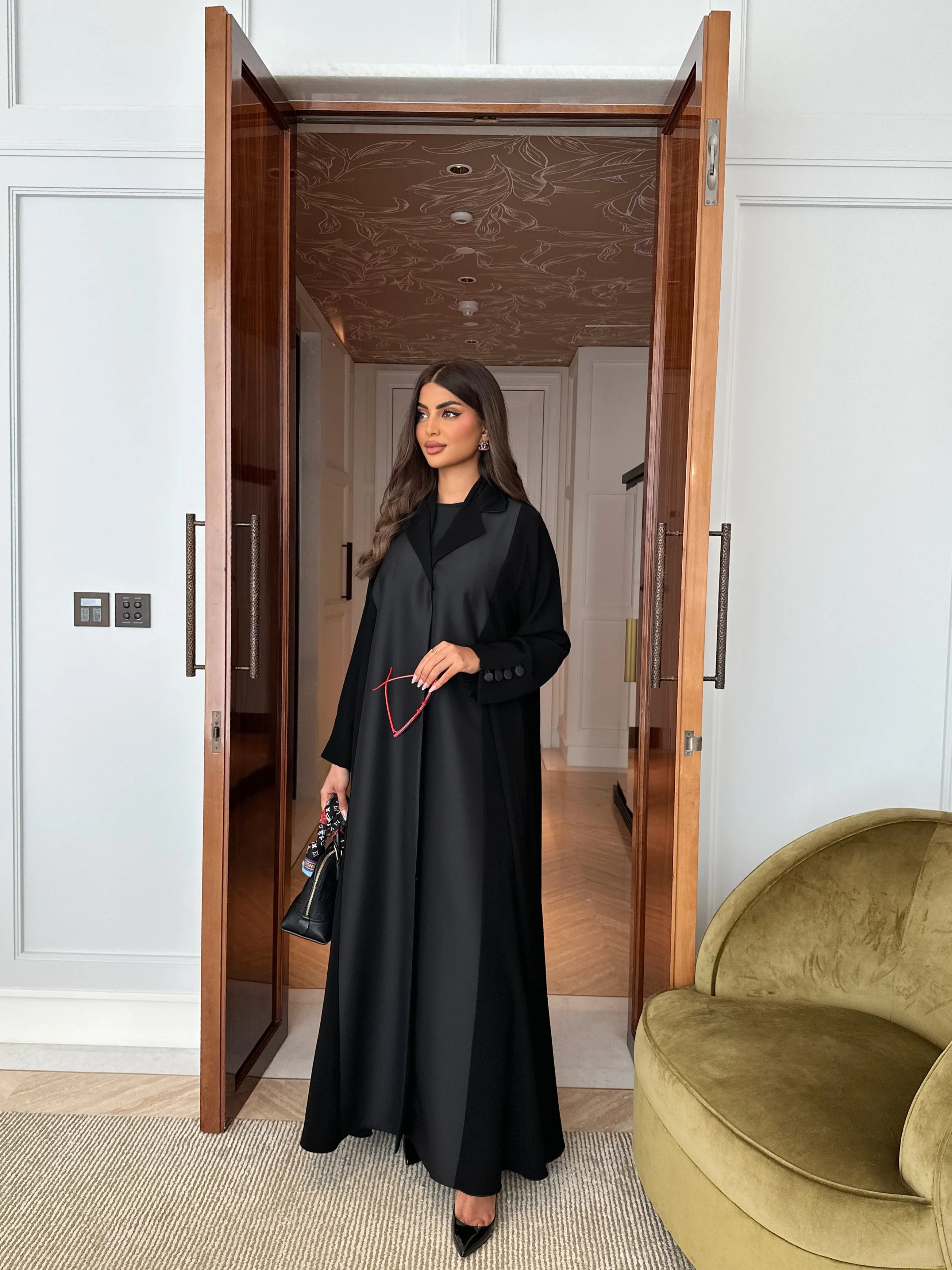 FANCY BLAZER ABAYA #488