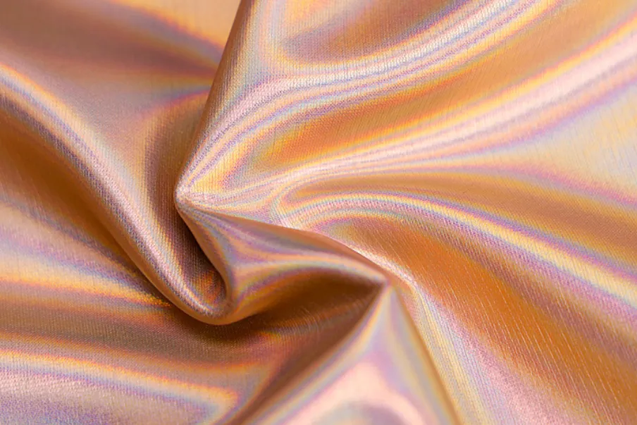Flex - reflective hologram spaghetti strap mini dress