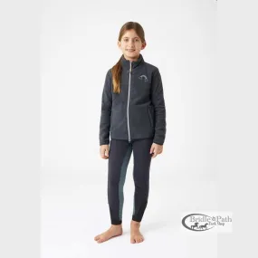 HORZE GIRLS SADIE FLEECE JACKET - NAVY
