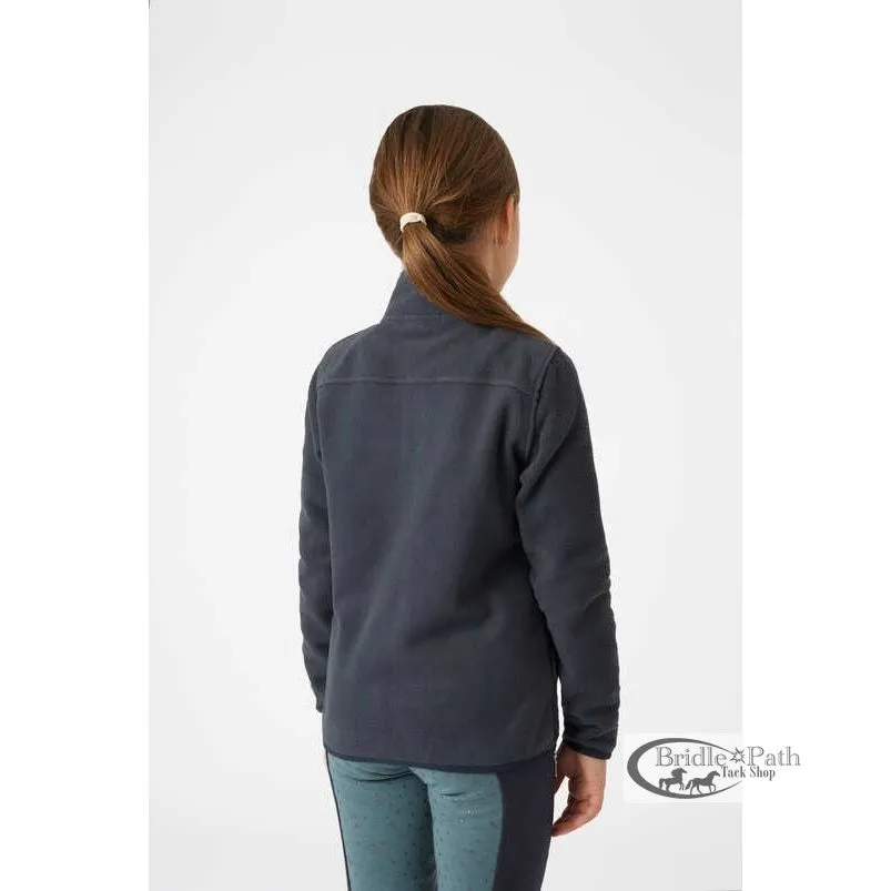 HORZE GIRLS SADIE FLEECE JACKET - NAVY
