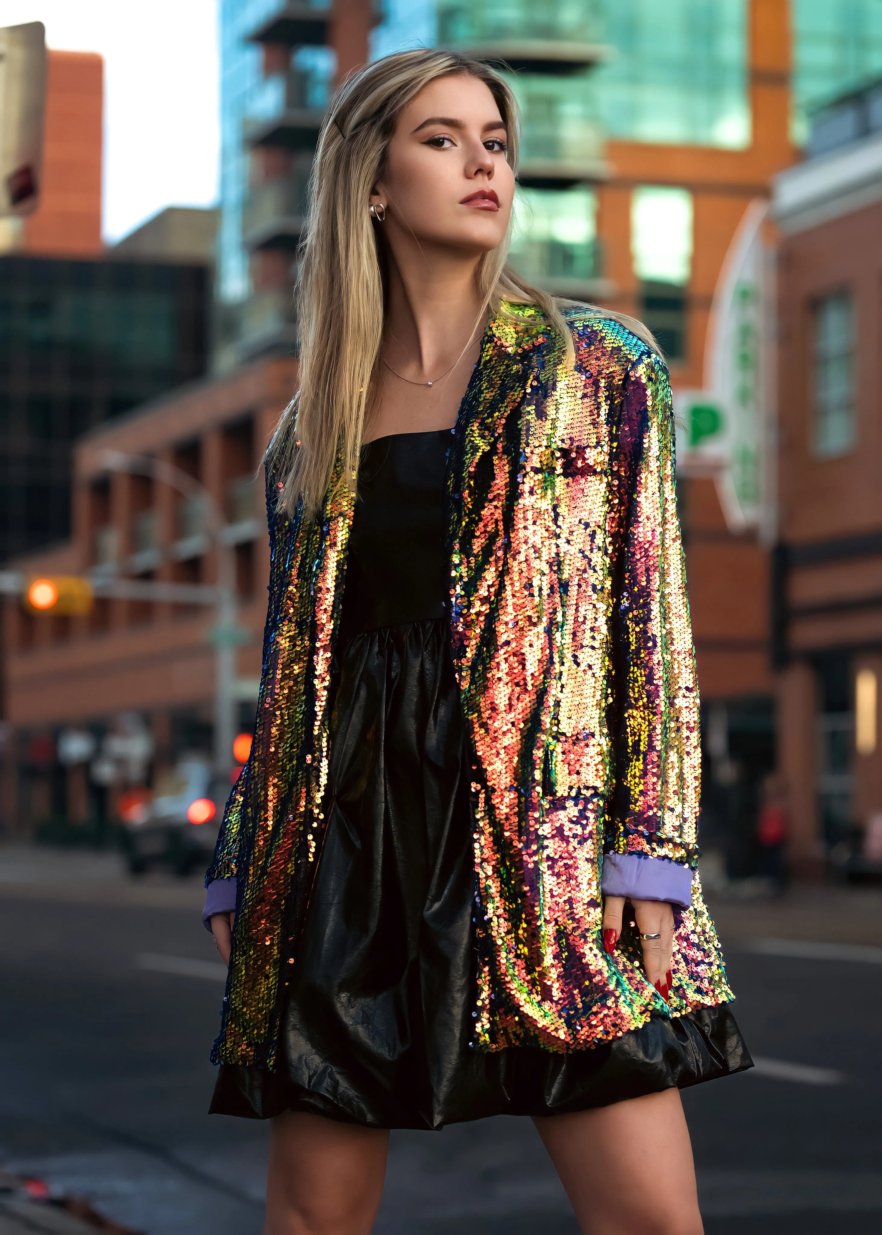 Lux Sequin Blazer
