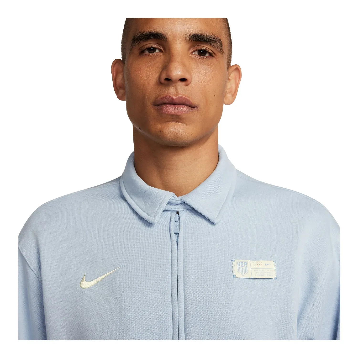 Men's Nike USA Club Fleece Harrington Blue Jacket
