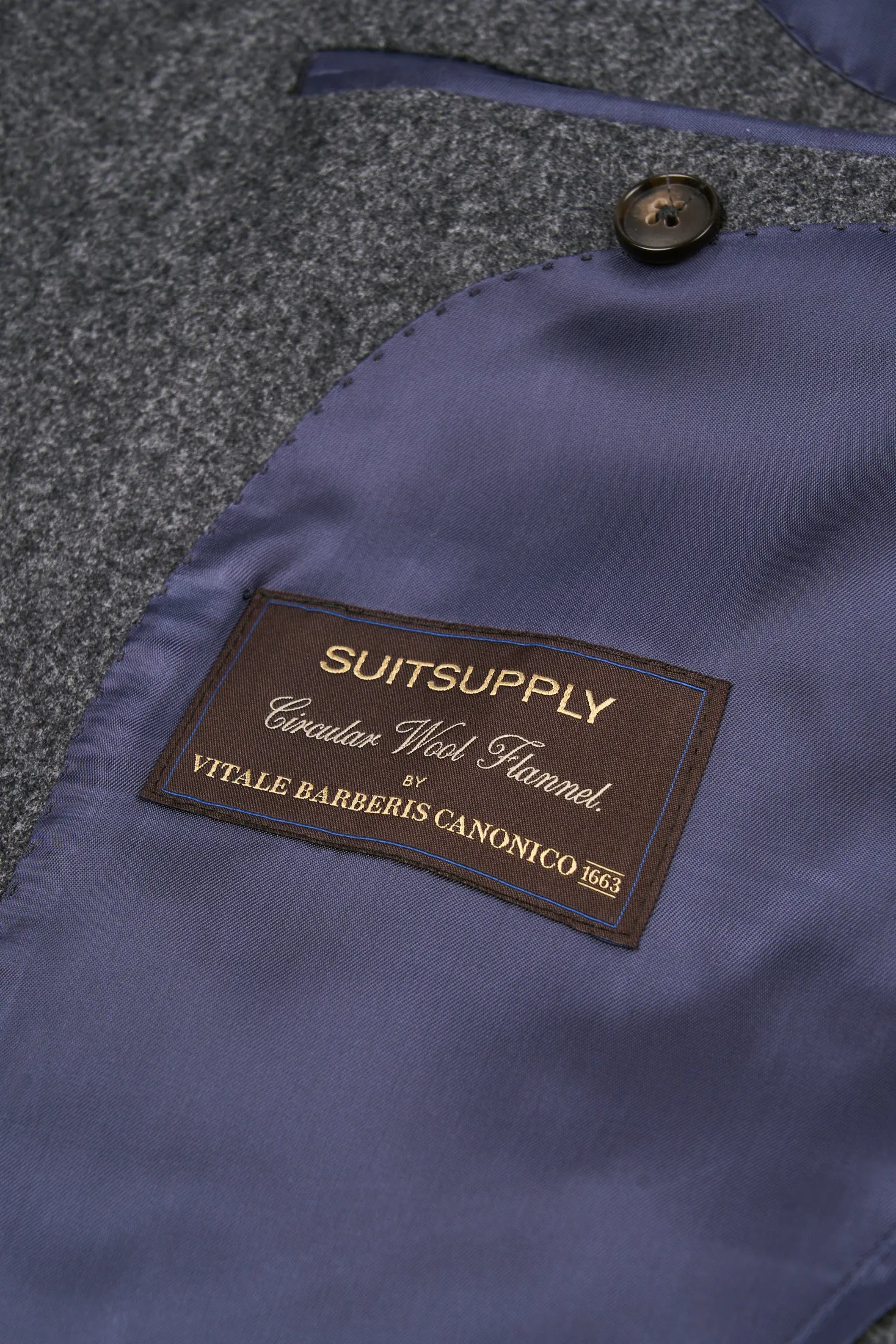 New Suitsupply Havana Mid Gray Pure Circular Wool Flannel Blazer - Size 36R, 38R and 46R