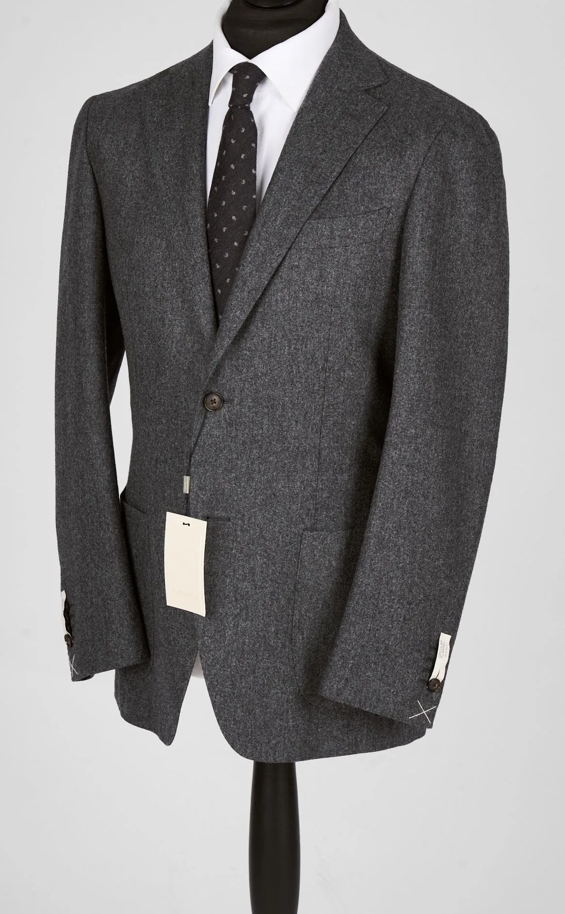 New Suitsupply Havana Mid Gray Pure Circular Wool Flannel Blazer - Size 36R, 38R and 46R