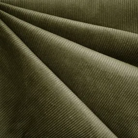 Stretch Mid Wale Corduroy Solid Moss SY