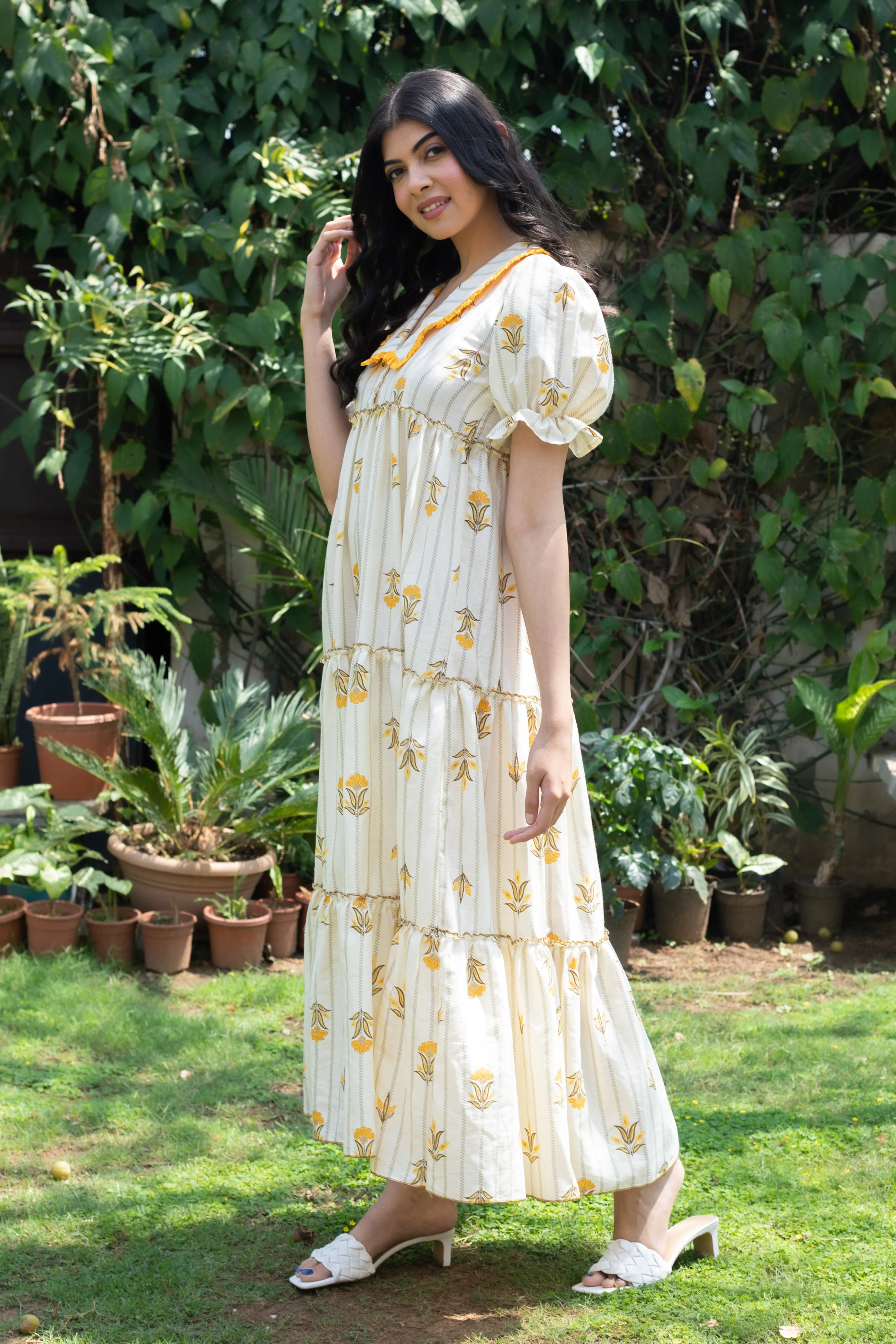 YELLOW LILY DRESS