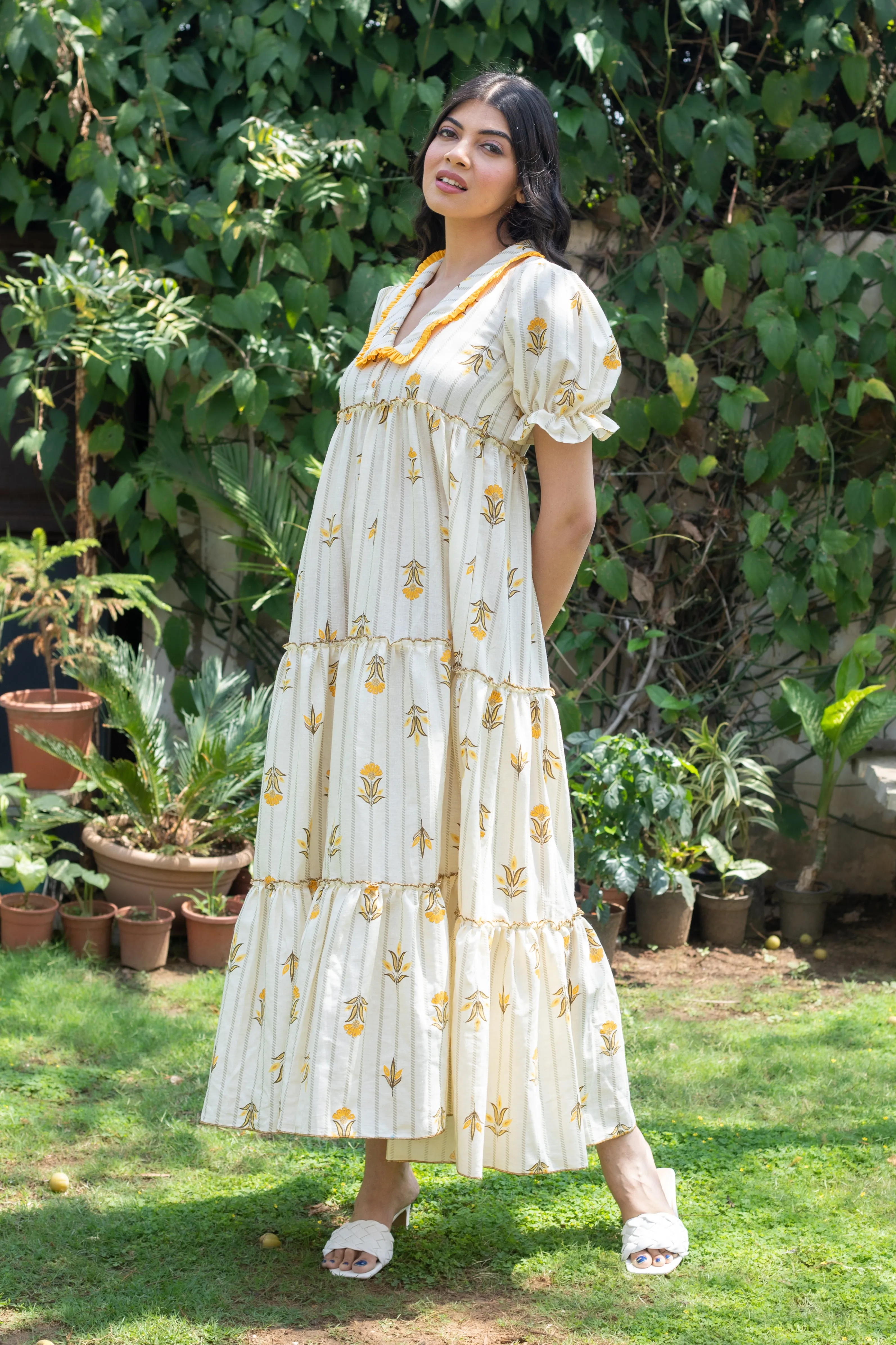 YELLOW LILY DRESS